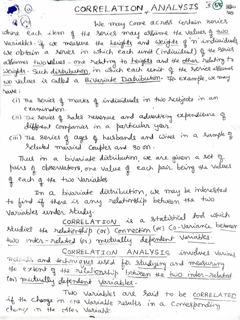 Correlation And Regression | PDF