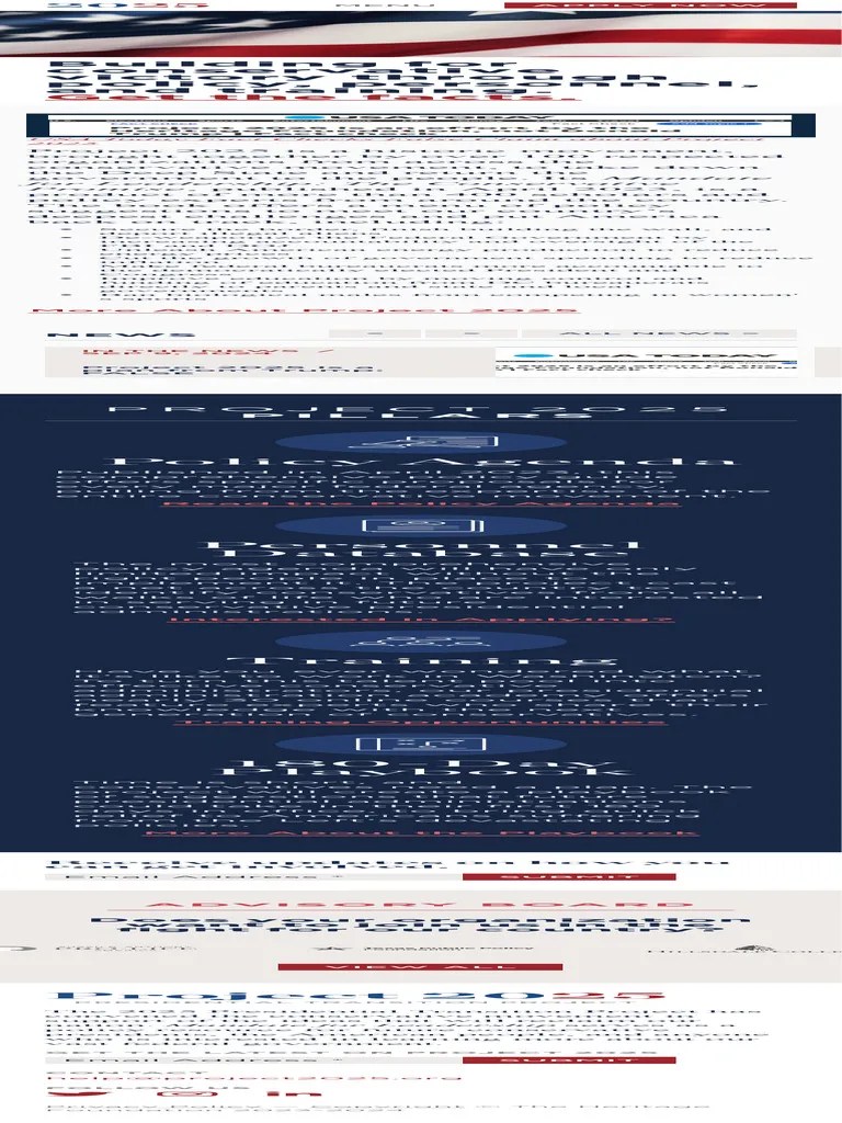 Project 2025 Presidential Transition Project | PDF | Trump Family ...