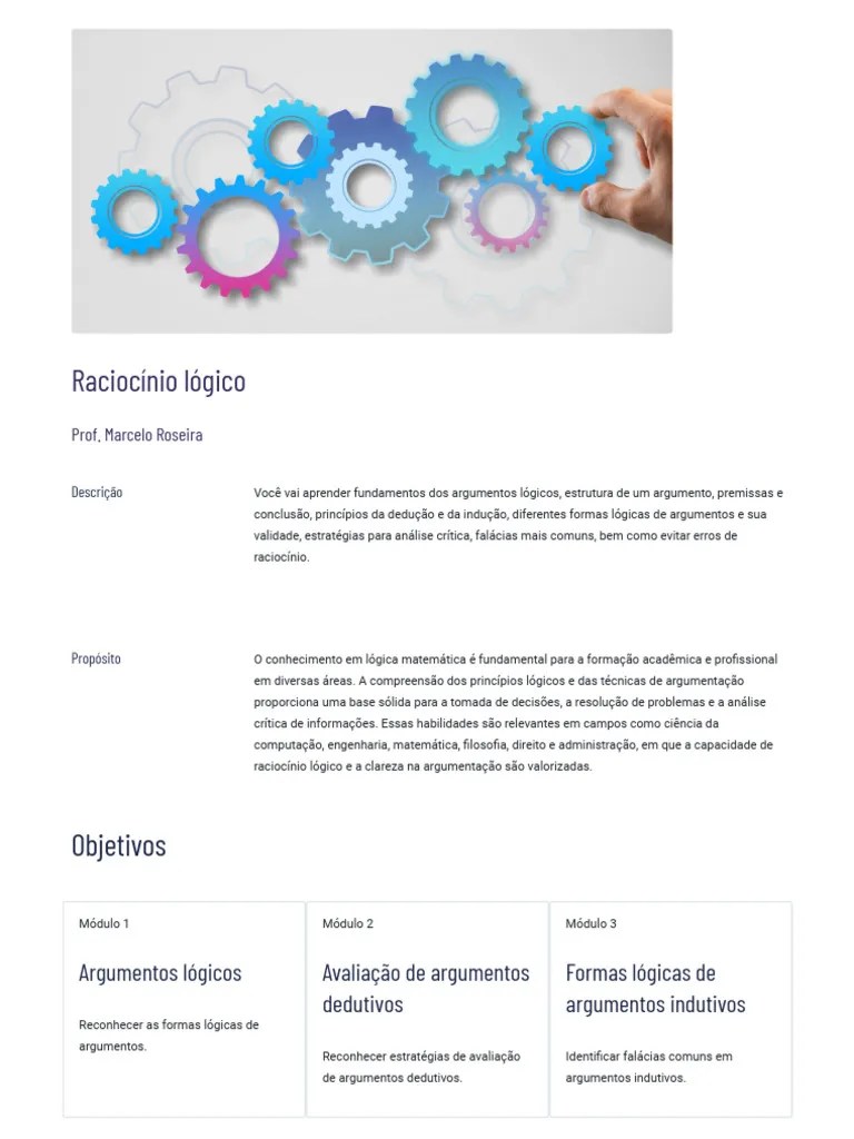 Raciocínio Lógico | PDF | Raciocínio Dedutivo | Argumento