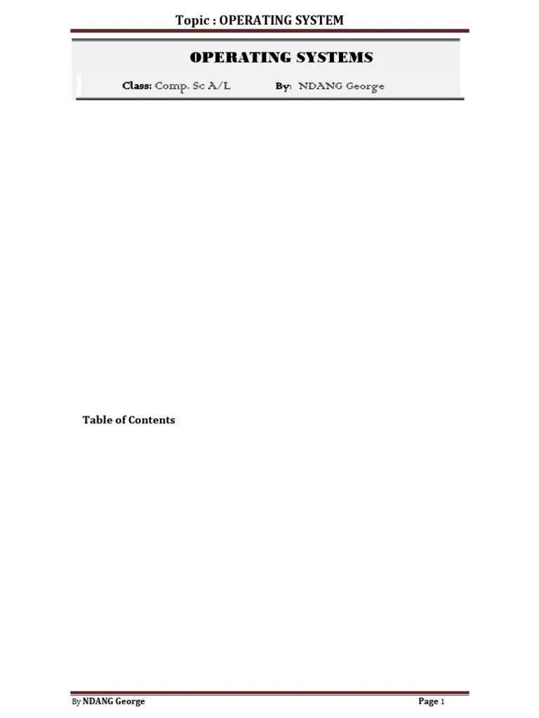 Chap 4 - Operating System | PDF | Operating System | File System