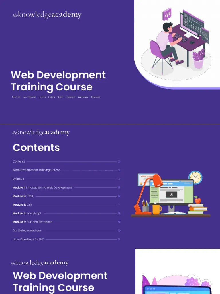 Web Development Training Course Syllabus Pdf Web Development