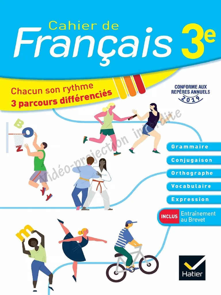 Cahier De Français 3e (HATIER 2020) | PDF
