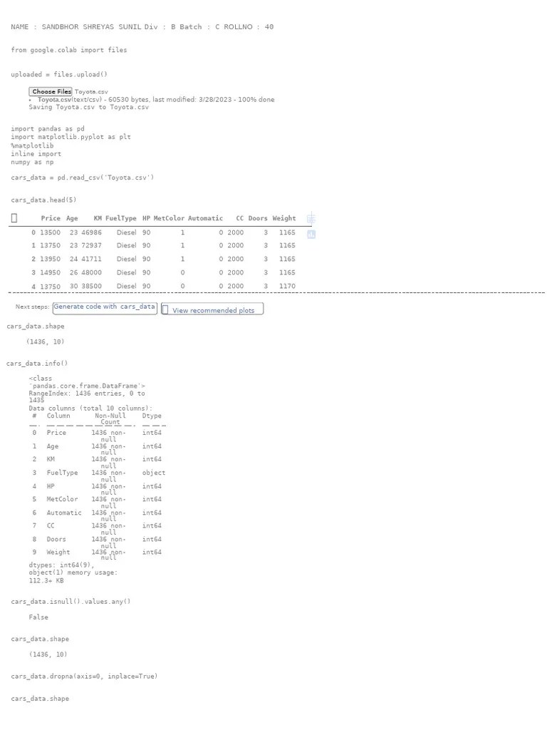 Practical 2 .Ipynb - Colab | PDF | Computer Programming | Computing