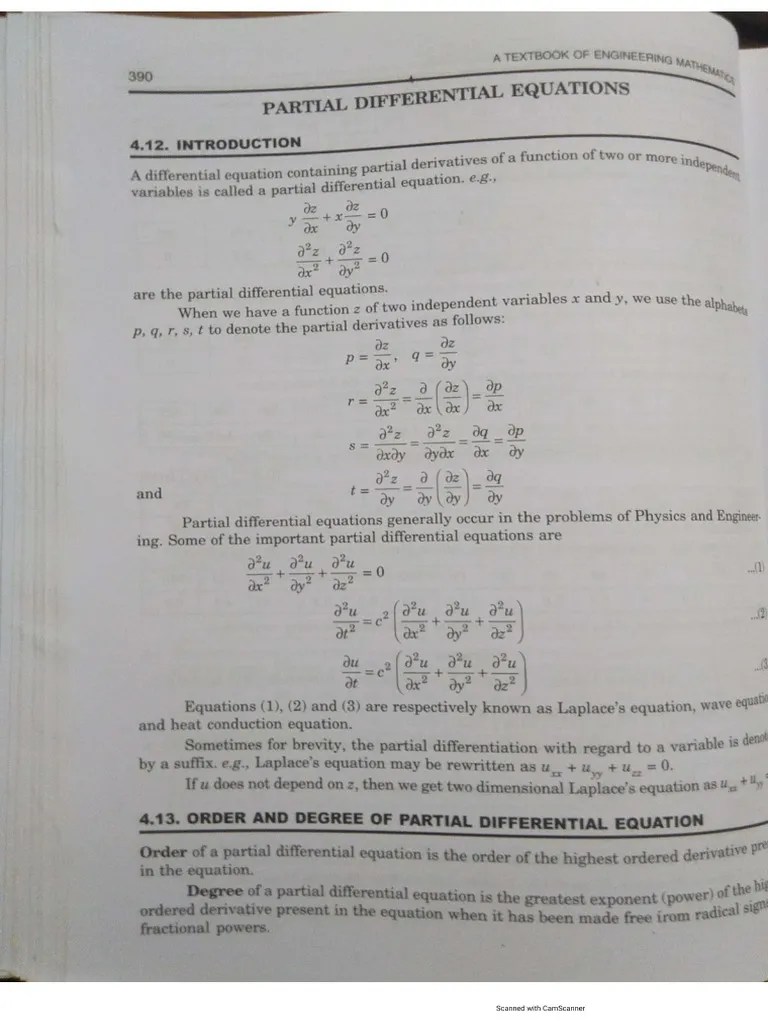 Partial Differential Equations | PDF