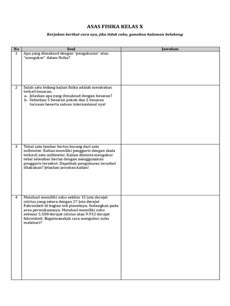 Physics Assessment | PDF
