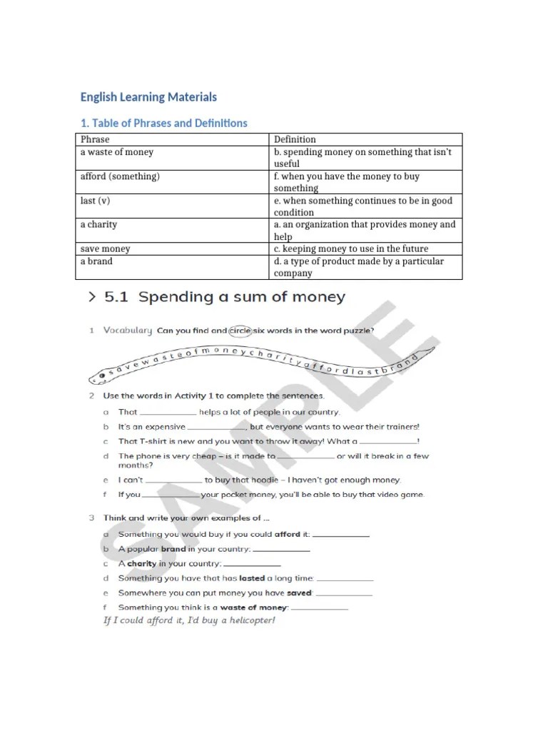 English Learning Materials Pdf Adjective Linguistics