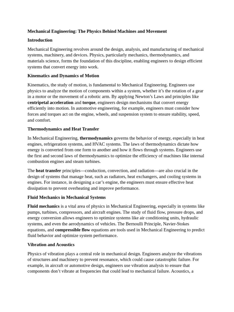 Mechanical Engineering | PDF | Engines | Mechanical Engineering
