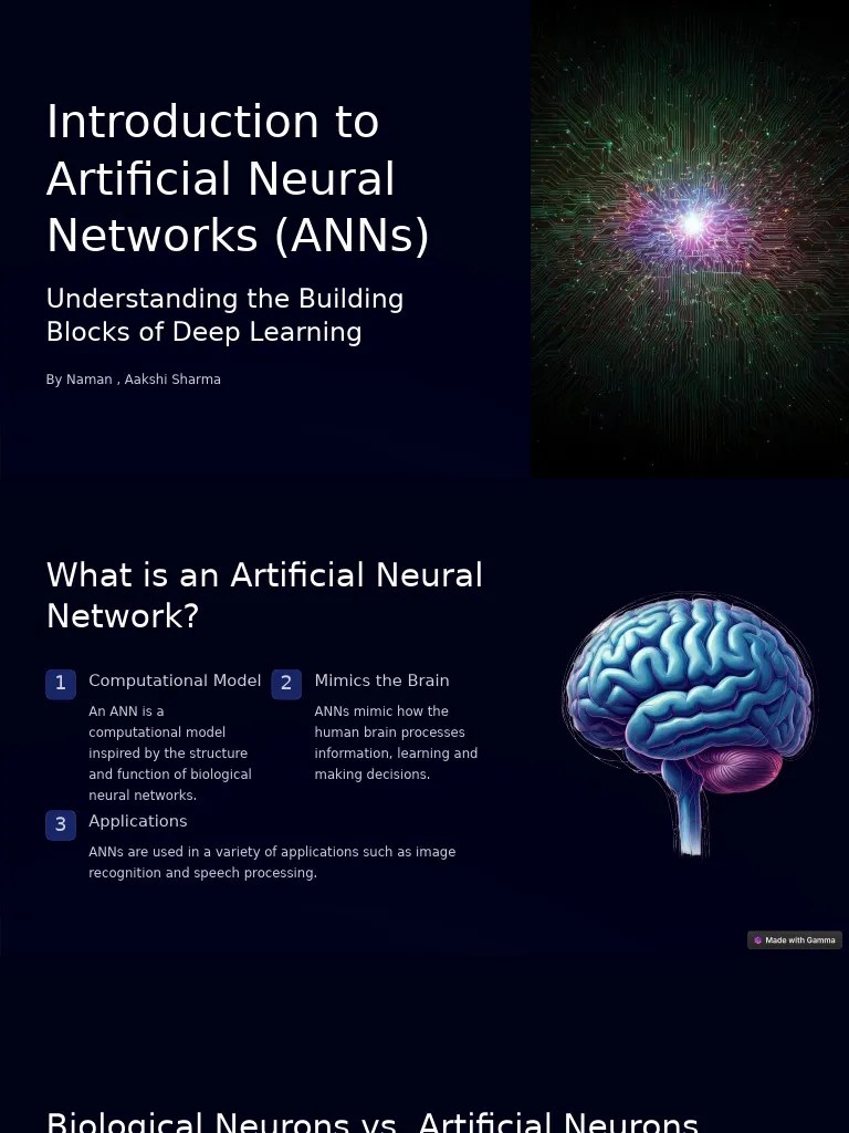 Introduction To Artificial Neural Networks ANNs | PDF | Artificial ...