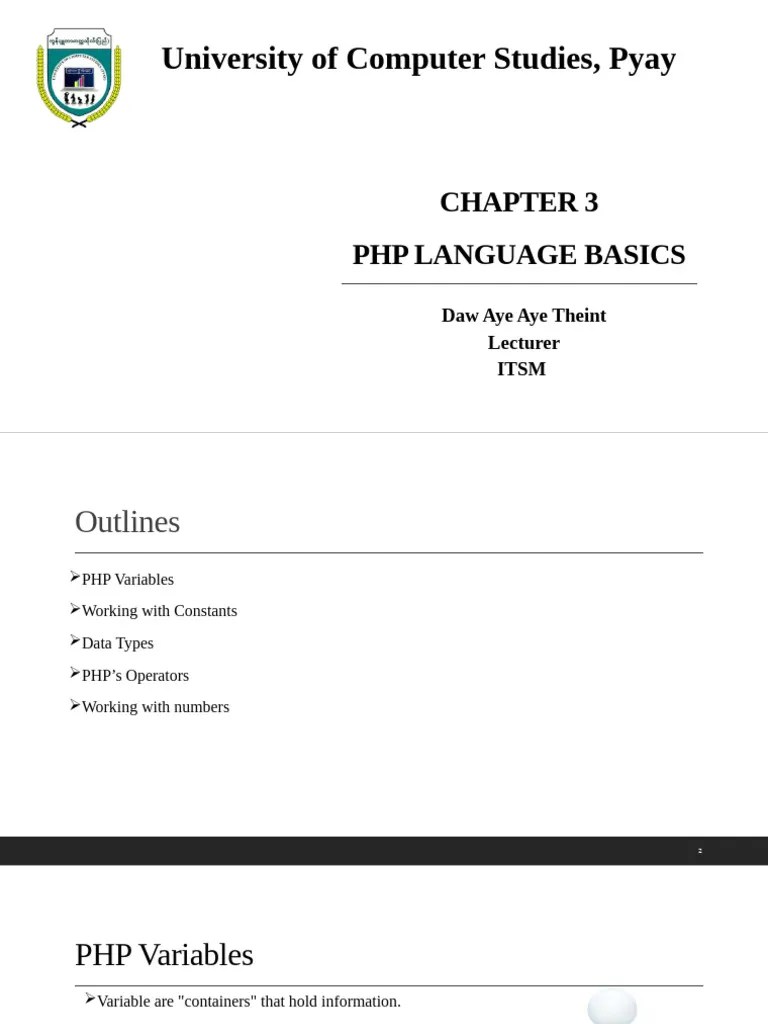 CHAPTER 3 | PDF | Data Type | Boolean Data Type