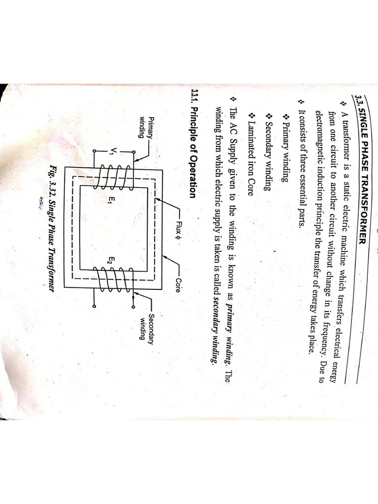 Unit 3 Single Phase Transformer | PDF