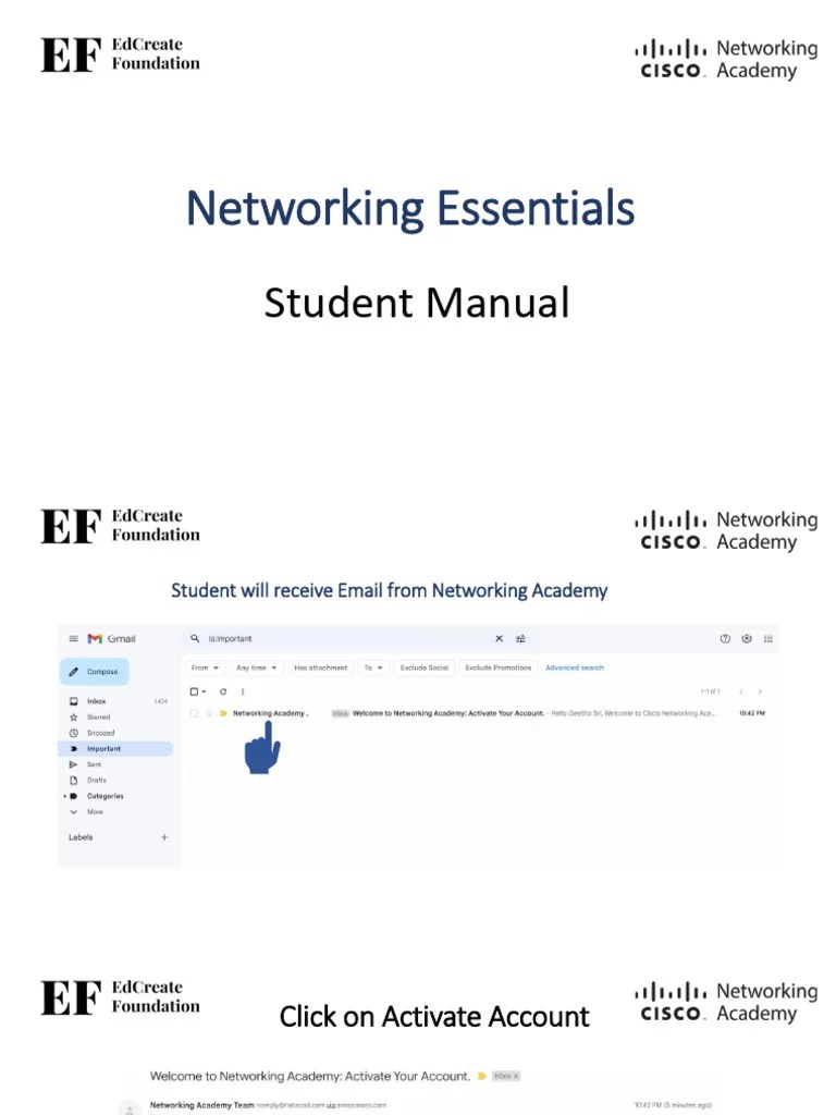 Networking Essentials Student Manual | PDF