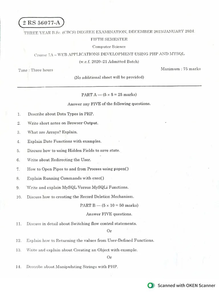 Web Applications Development Using PHP And MySQL | PDF