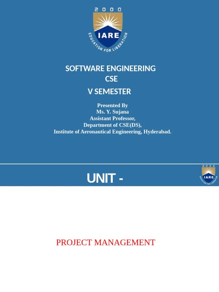 SoftwareEngineering V Unit | PDF | Risk | Software Quality