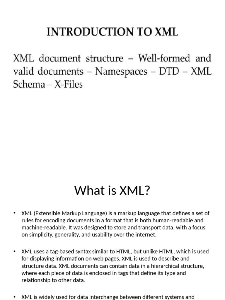 Lecture6 XML Dtd | PDF | Xml | Html