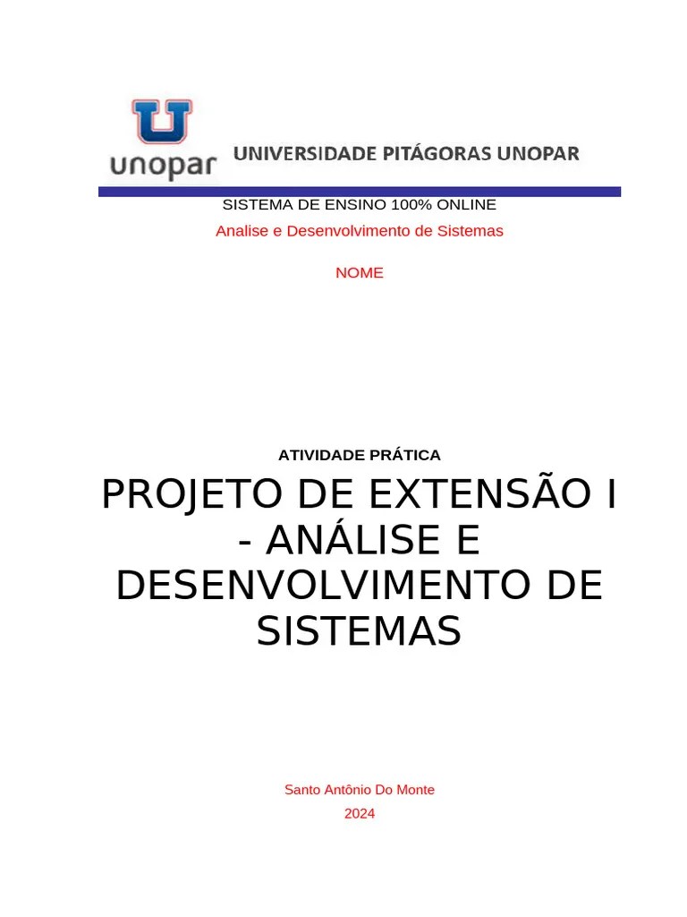 UNOPAR - Projeto De Extensão | PDF | Qualidade (negócios) | Bancos De Dados