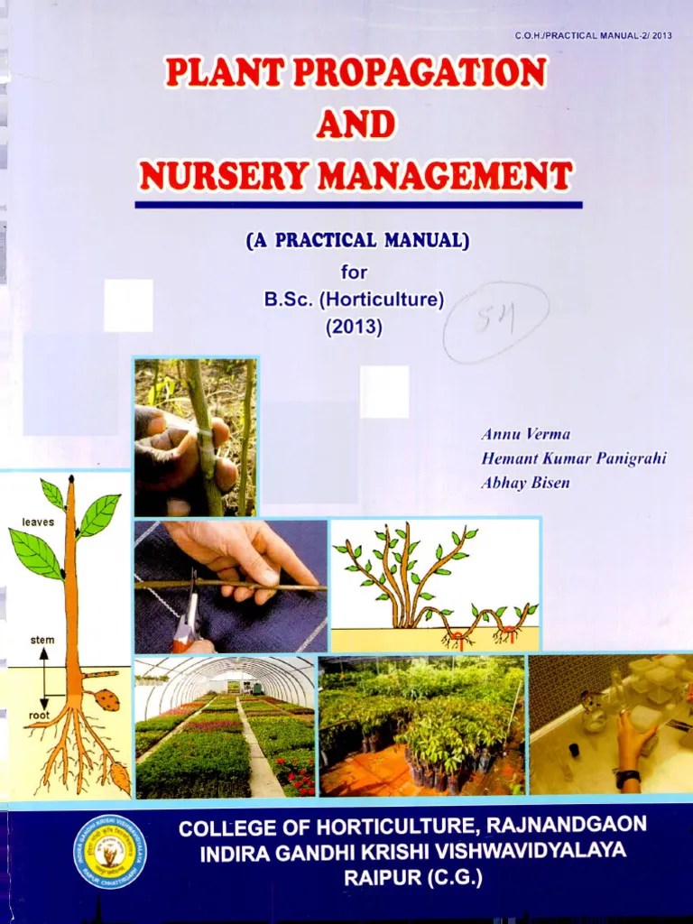 Practical Manual Plant Propagation And Nursery Management | PDF