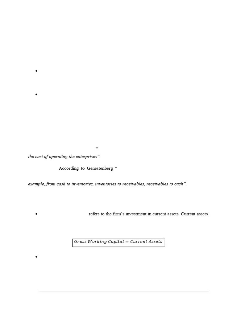 CHAPTER 2 Working Capital Analysis | PDF | Working Capital | Inventory