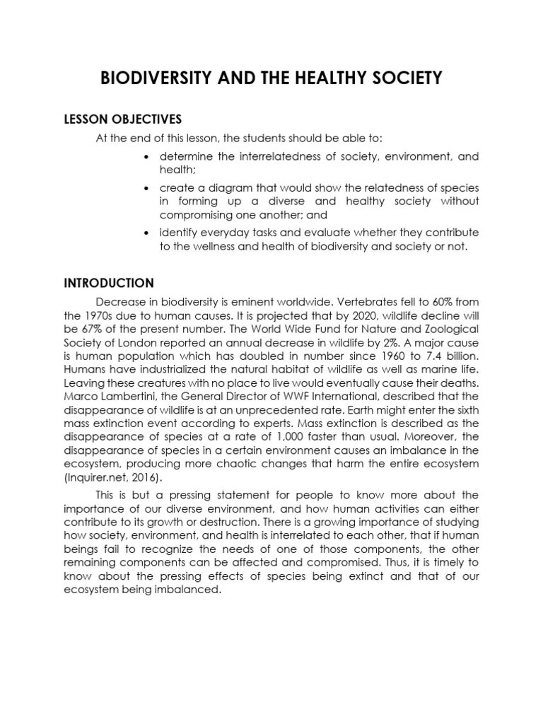 Biodiversity | PDF | Biodiversity | Ecosystem