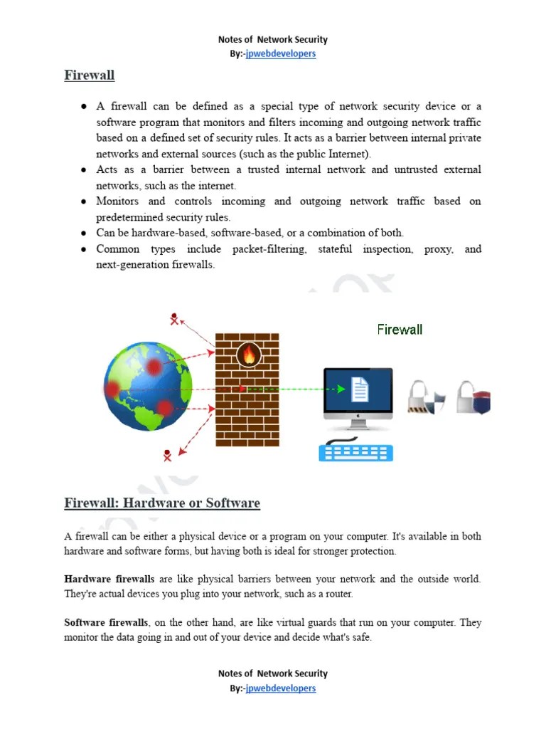 Firewall | PDF | Firewall (Computing) | Computer Network