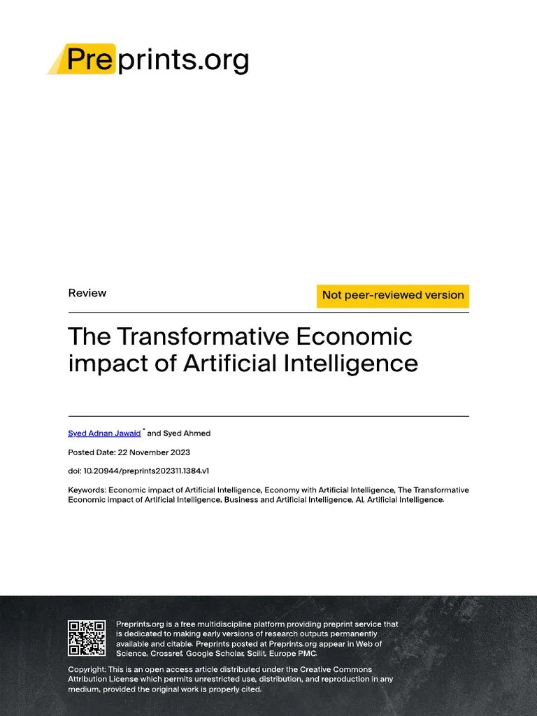 2 - The Transformative Impact Of The Development Of Artificial ...