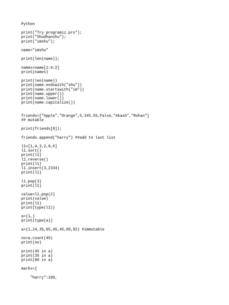 Python | PDF | Method (Computer Programming) | Class (Computer Programming)