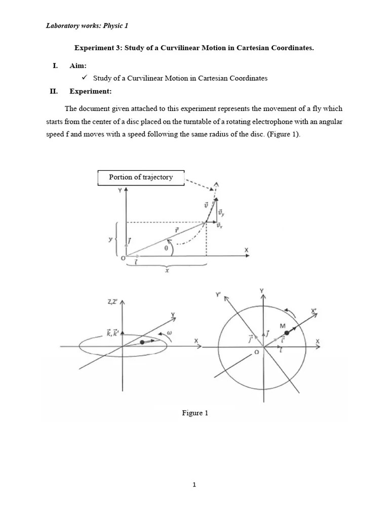 Experiment 3+ Annex | PDF | Coordinate System | Euclidean Vector