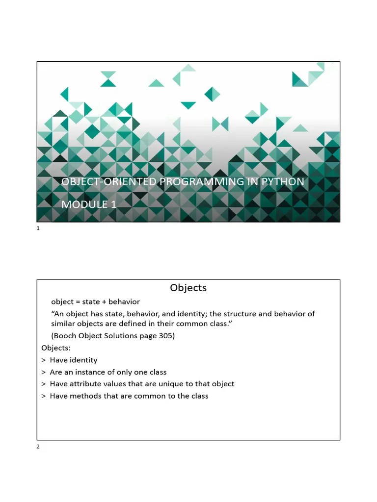 Module01-object-oriented.programming.in.python | PDF | Inheritance ...