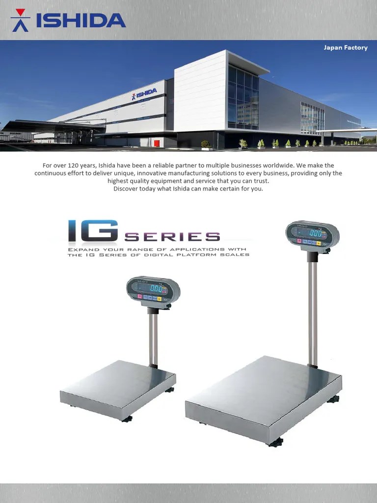 Ishida igx platform scale