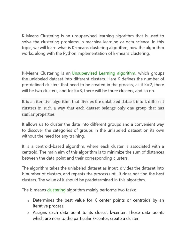 Clustering_notes | PDF | Cluster Analysis | Theoretical Computer Science
