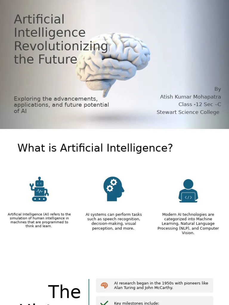 Artificial Intelligence Revolutionizing The Future | PDF | Artificial ...