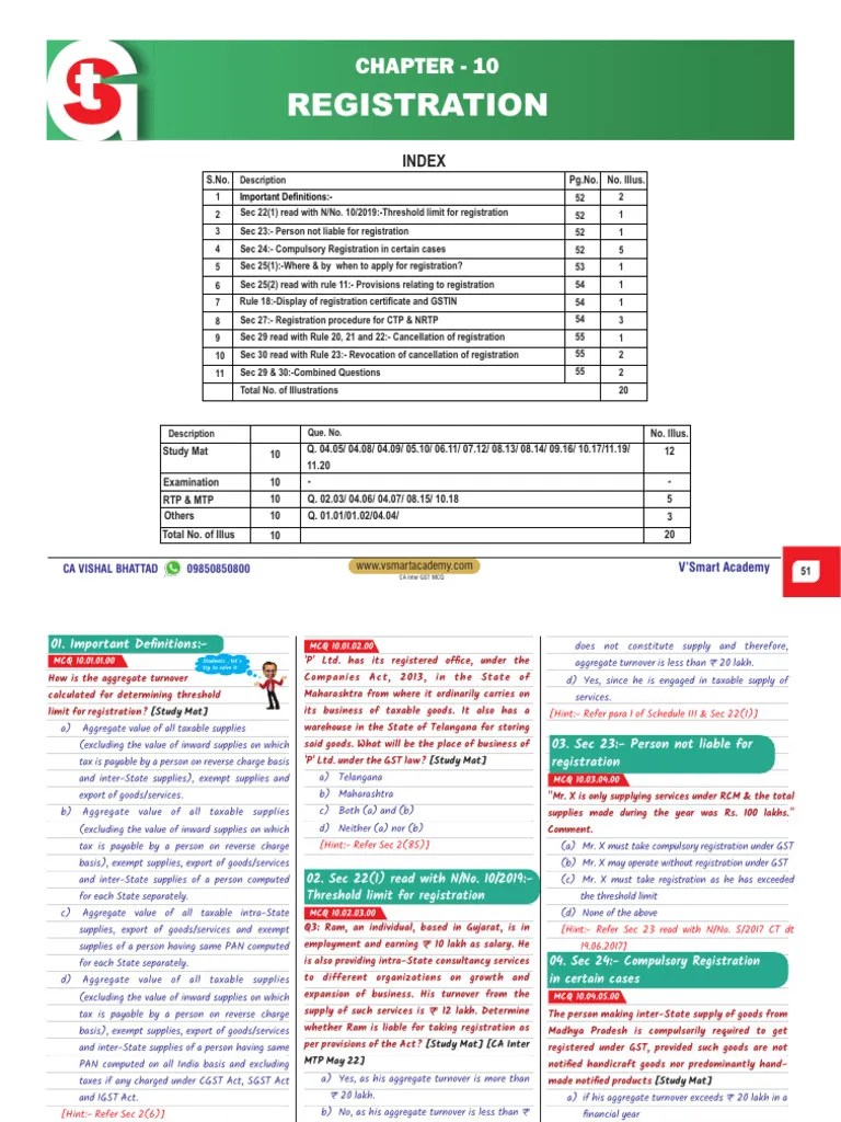 Chapter 10 Registration | PDF | Value Added Tax | Taxes