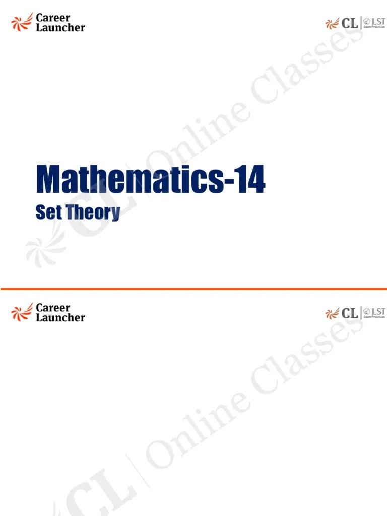 Math - 14 Q_Set Theory | PDF