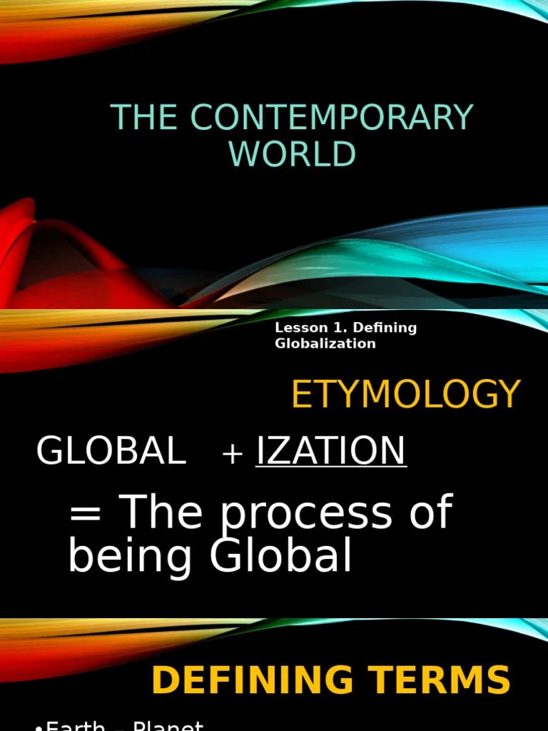 Lesson 1 - Introduction To Globalization | PDF | Globalization | Political Science