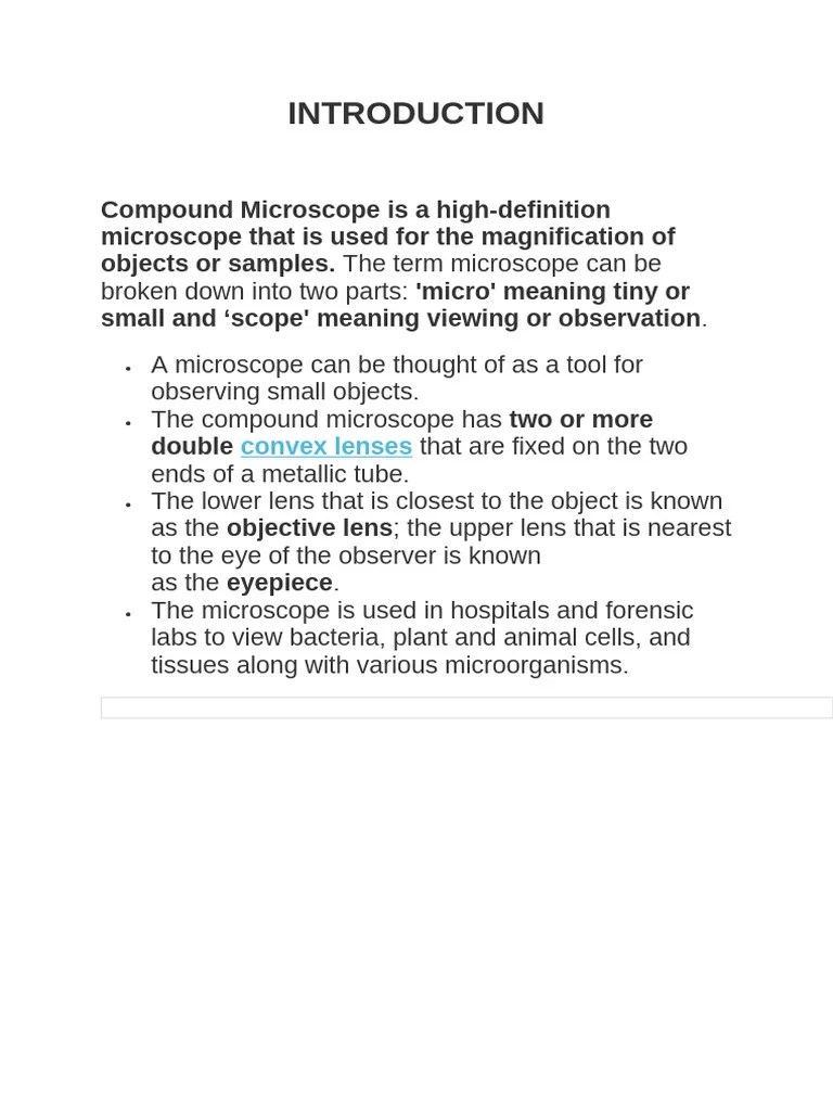 Compound Microscope 2 | PDF | Microscope | Lenses