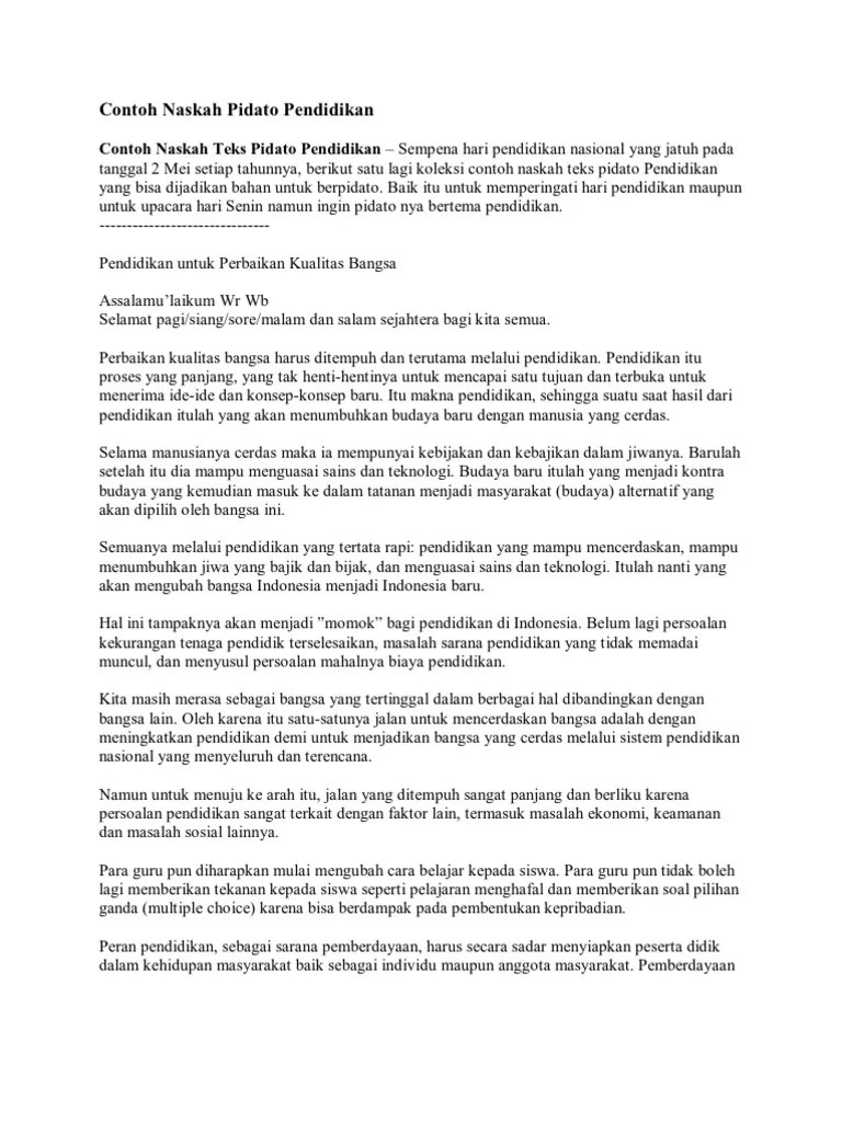 Dua Gubernur Ini Turut Komentari Teks Pidato Mendikbud Yang Sempat Viral Siedoo Pada isi pidato jelaskan macam-macam pendidikan di Indonesia.