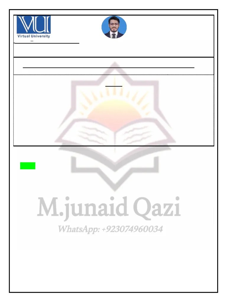 CS602-Assignment 2 Solution Fall 2024 By M.junaid Qazi | PDF | Computer ...