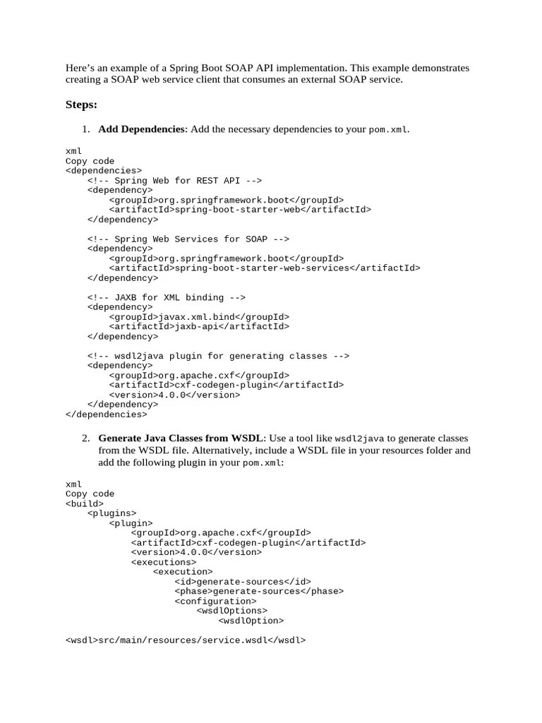 Soap Spring Boot | PDF | Systems Architecture | Computing Platforms