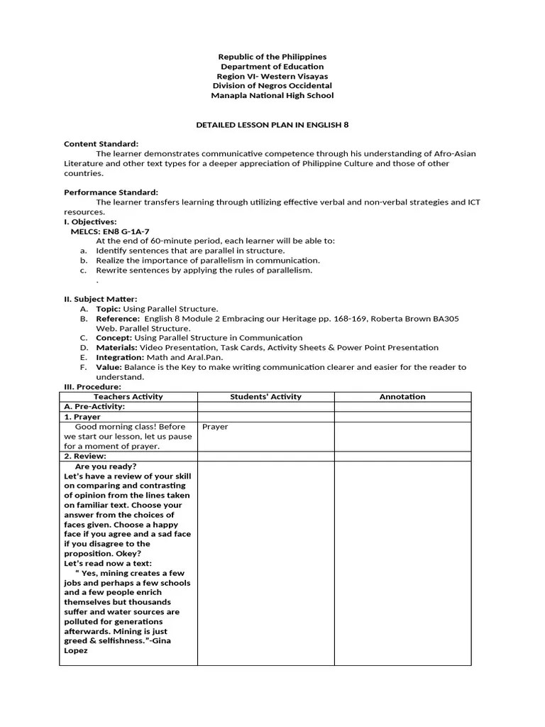 LESSON PLAN FINAL | PDF | Learning | Lesson Plan