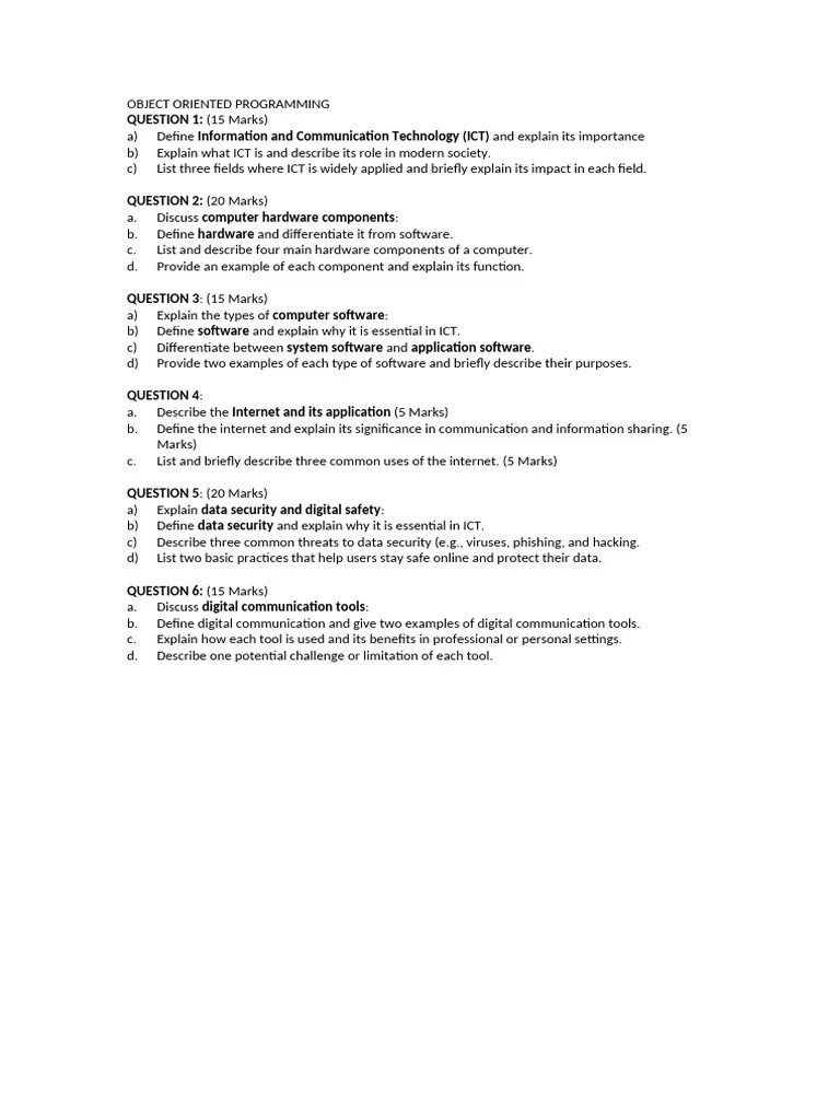 Object Oriented Programming | PDF