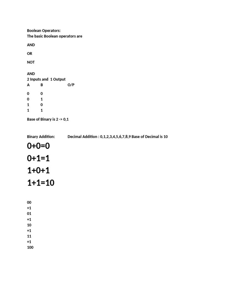 Boolean Operators | PDF