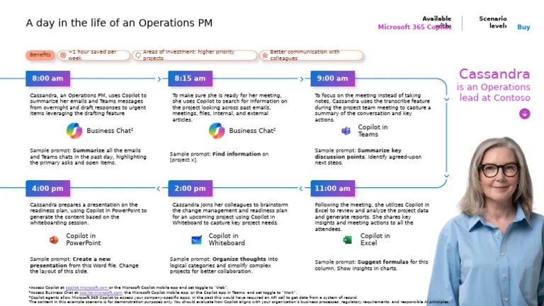Microsoft Copilot Day In The Life Operations Pm Pdf Software