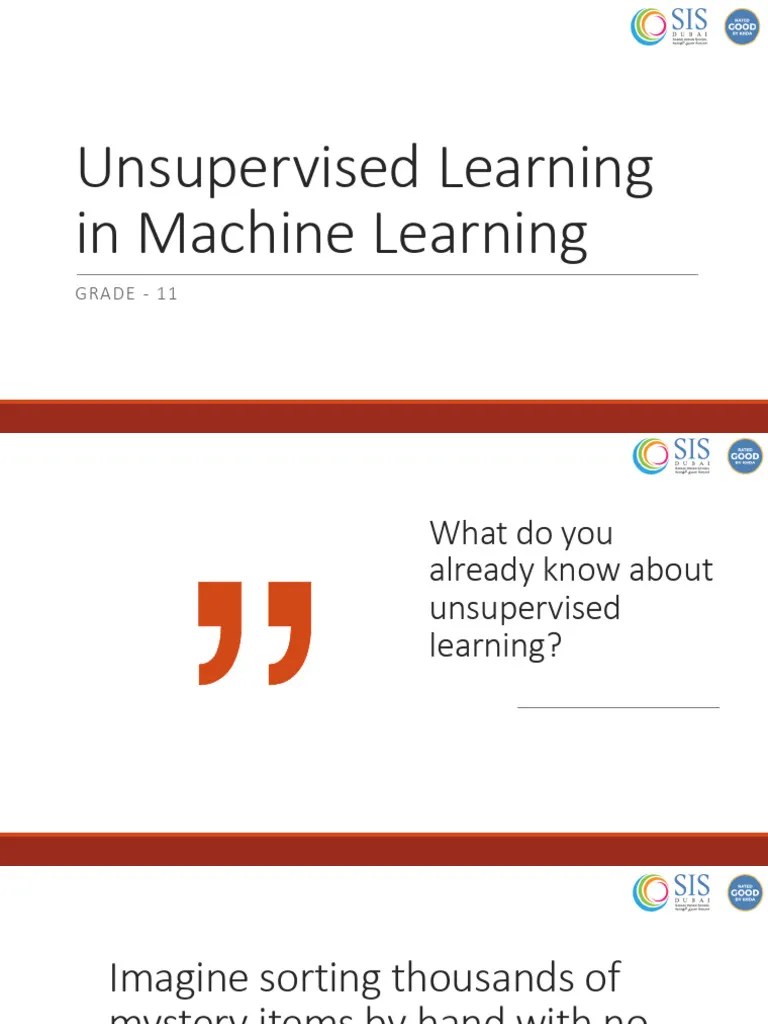Unsupervised Learning | PDF | Cluster Analysis | Machine Learning