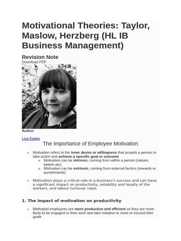 Motivational Theories | PDF | Motivational | Motivation