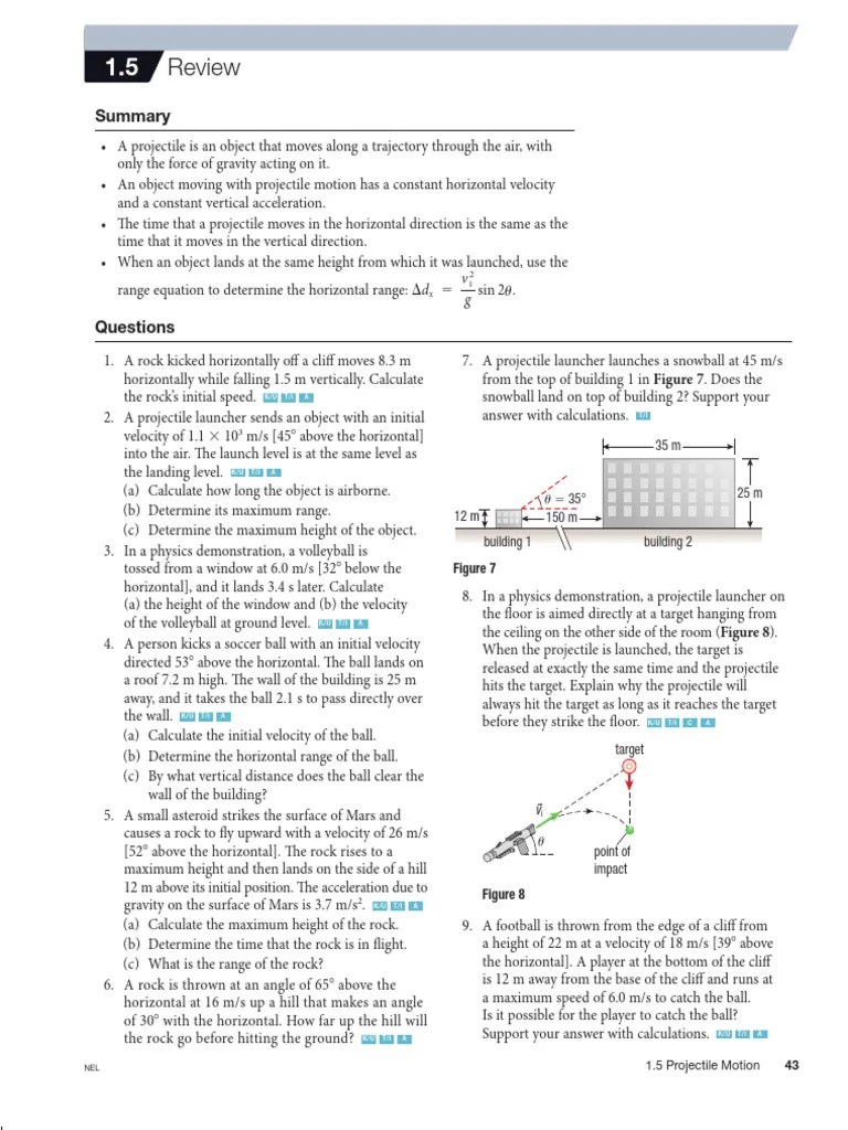 Projectile Motion | PDF | Projectiles | Mechanical Engineering