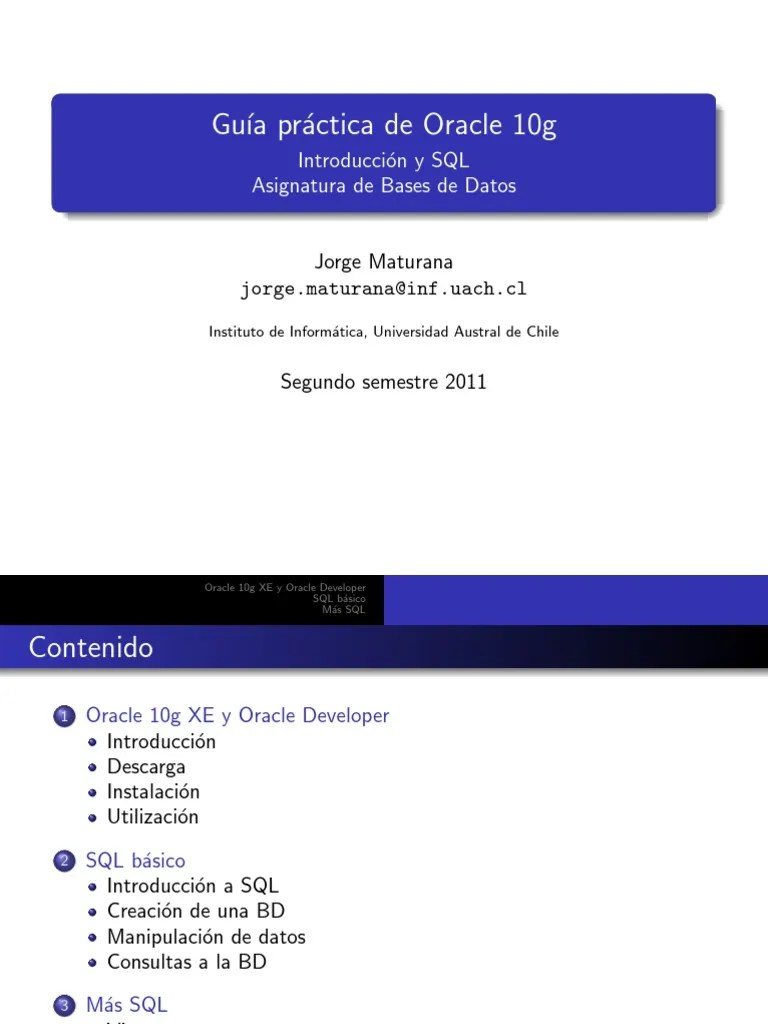 Oracle 1-Intro SQL | PDF | SQL | Oracle Corporation