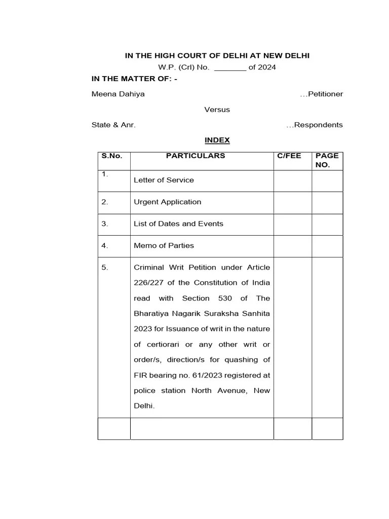 Quashing Of FIR | PDF | Certiorari | Affidavit