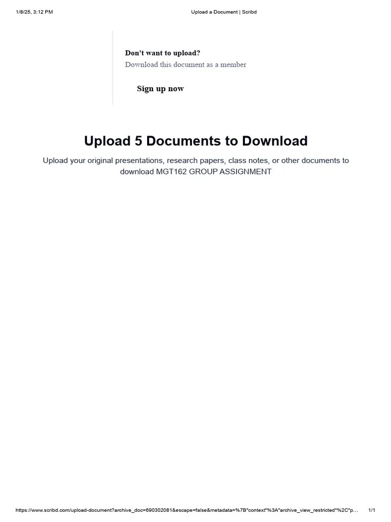 Upload A Document - Scribd | PDF