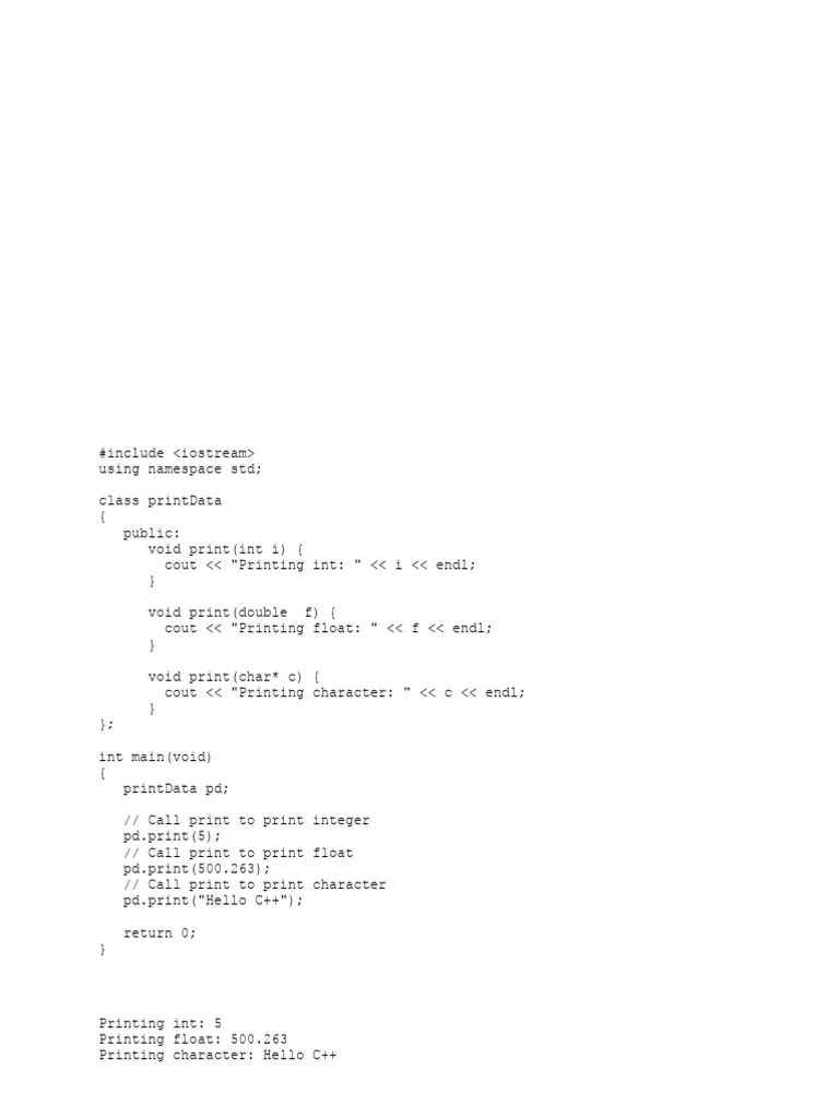 Overloading | PDF | Parameter (Computer Programming) | C++