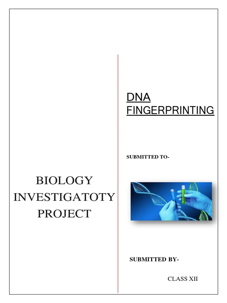 DNA Fingerprinting | PDF | Dna Profiling | Biochemistry