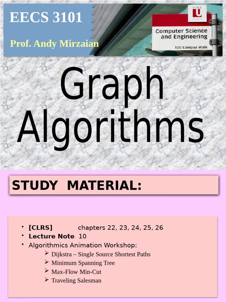 8 Graph | PDF | Computational Complexity Theory | Algorithms And Data ...